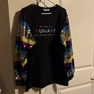 Sequined sweatshirt